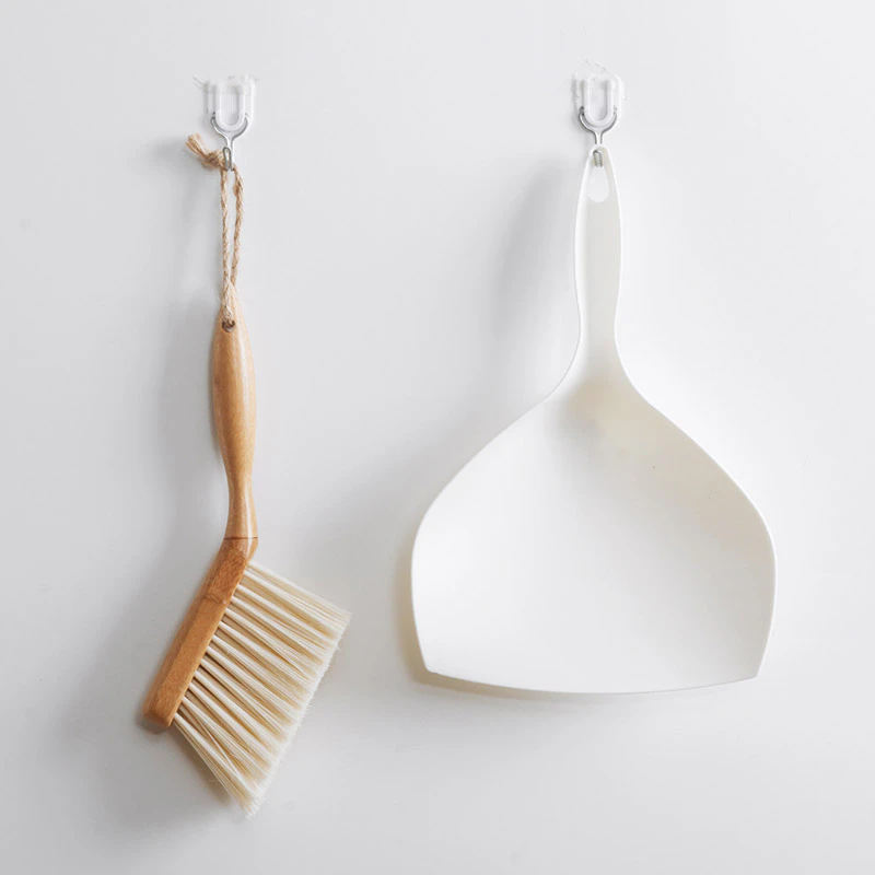 Wood Brush and Shovel