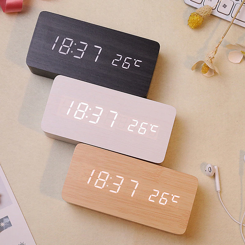 Wooden Alarm Clock
