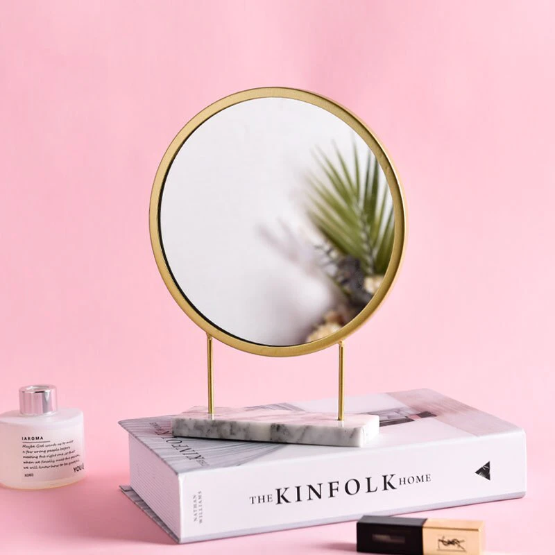Gold Marble Decorative Mirror