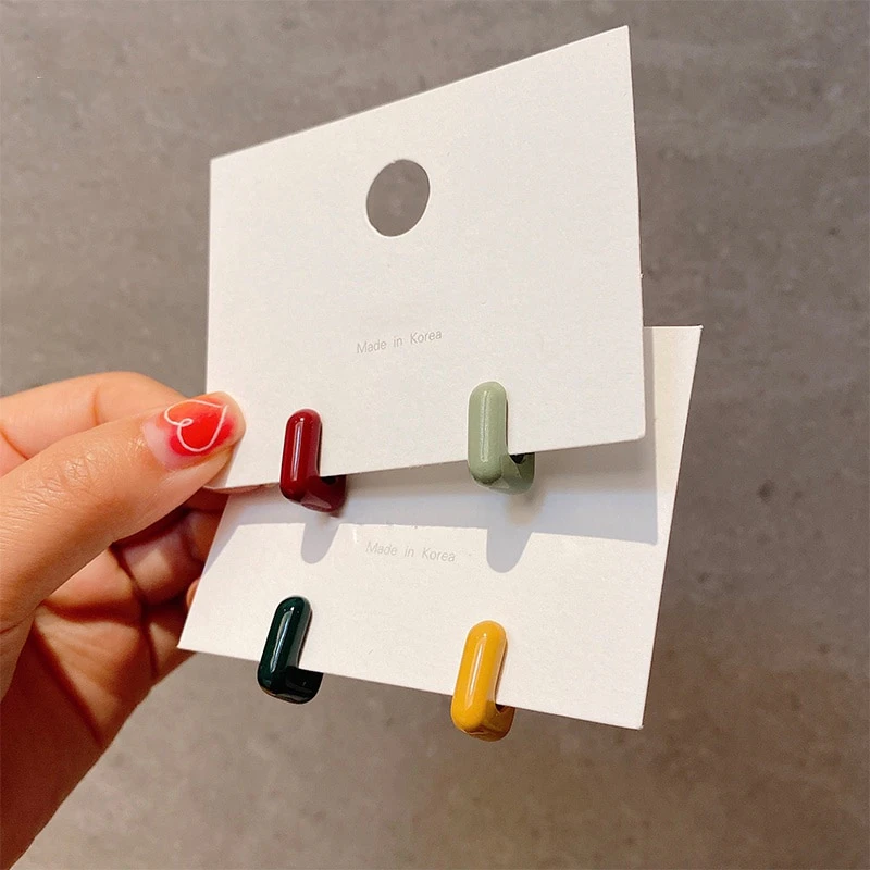 Acrylic Hoop Earrings