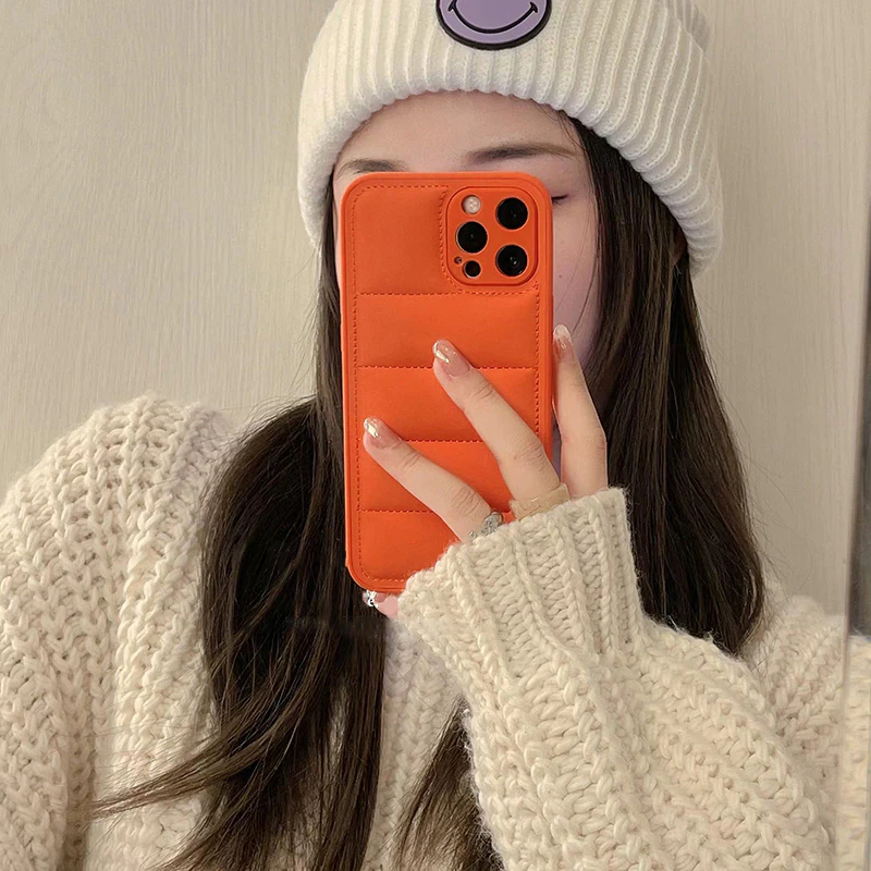 Orange Puffer Phone Case