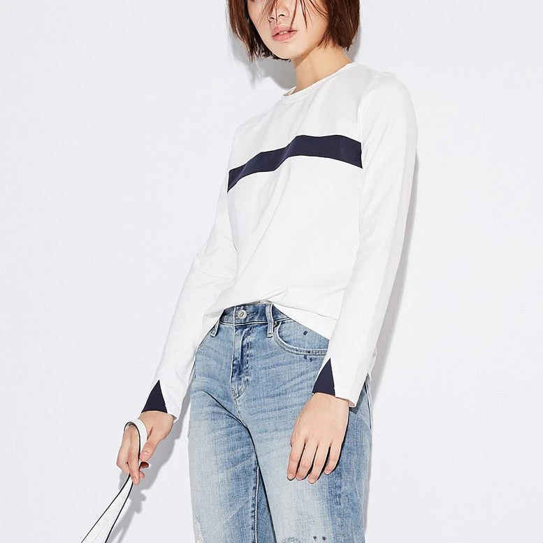 Womens Stripe Long Sleeve Tee