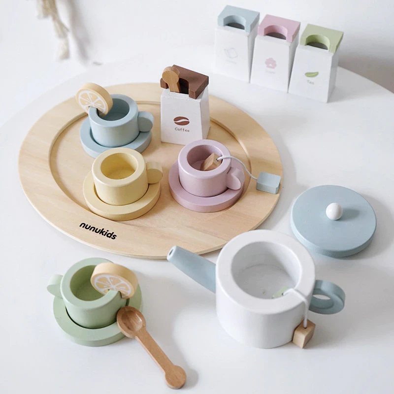 Kids Wooden Tea Party Set