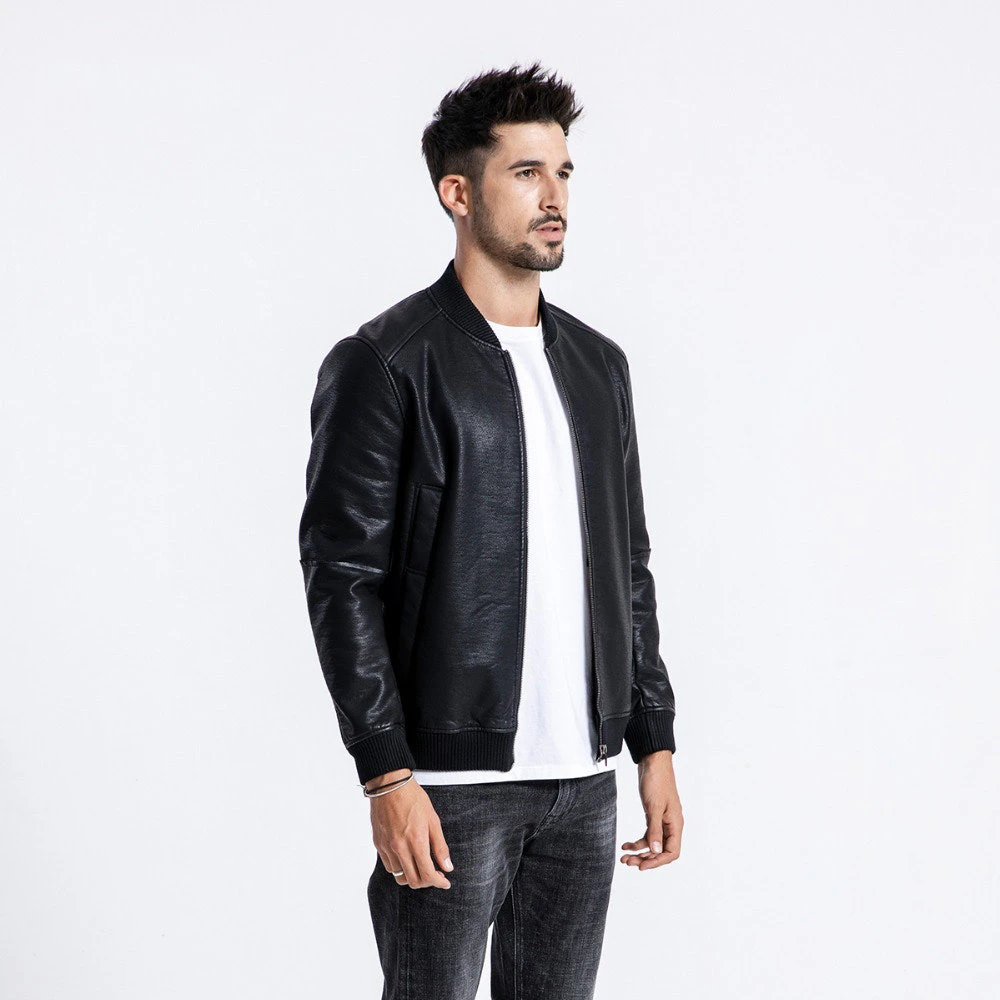 Leather Bomber Jacket