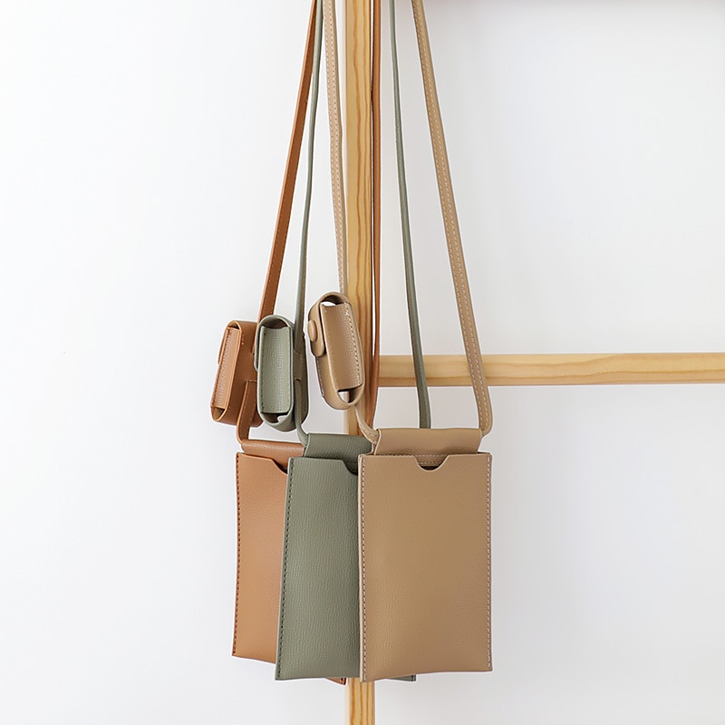PU Leather Cellphone Shoulder Bag