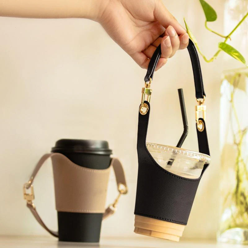 PU Leather Drink Carrier