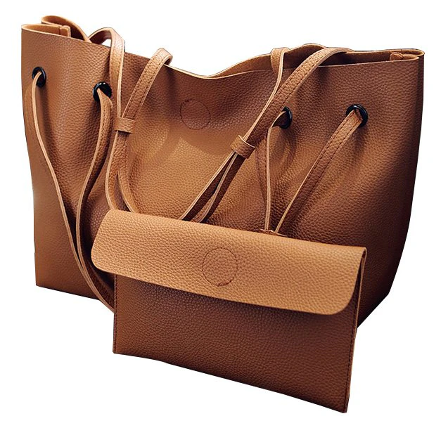 Tan Tote and Purse Combo