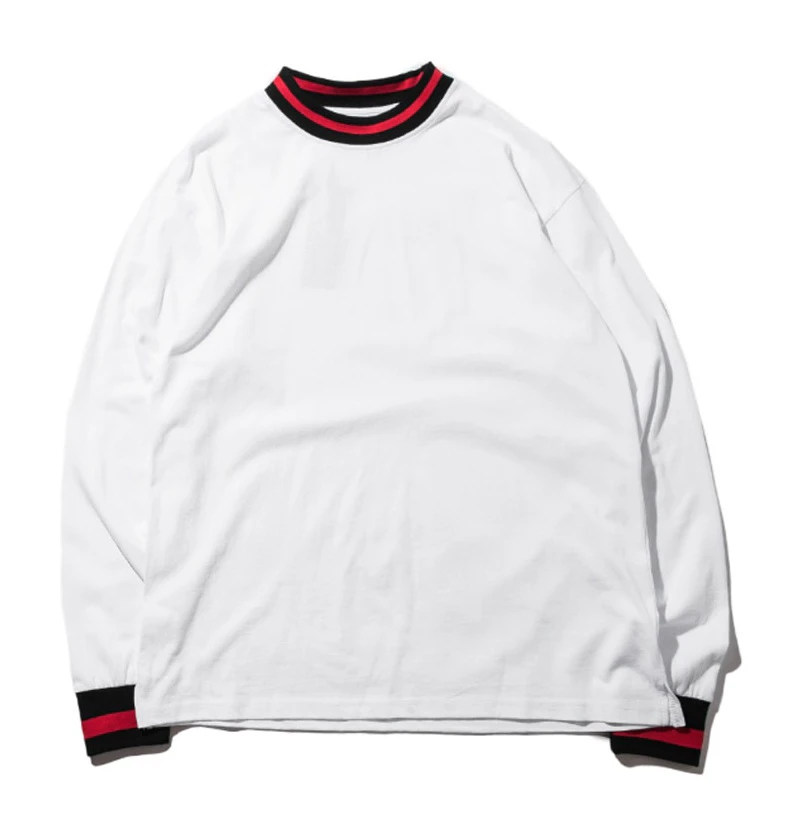 Basic Ribbed Long Sleeve T-Shirt