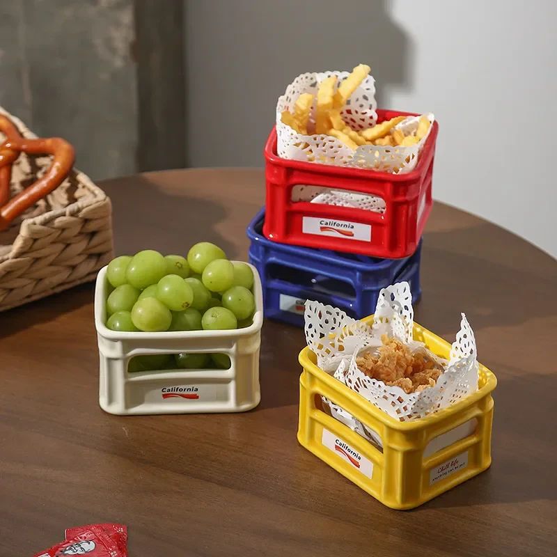 Retro Ceramic Storage Basket
