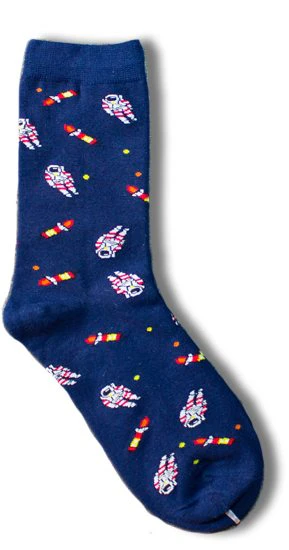 Astronaut Pattern Socks