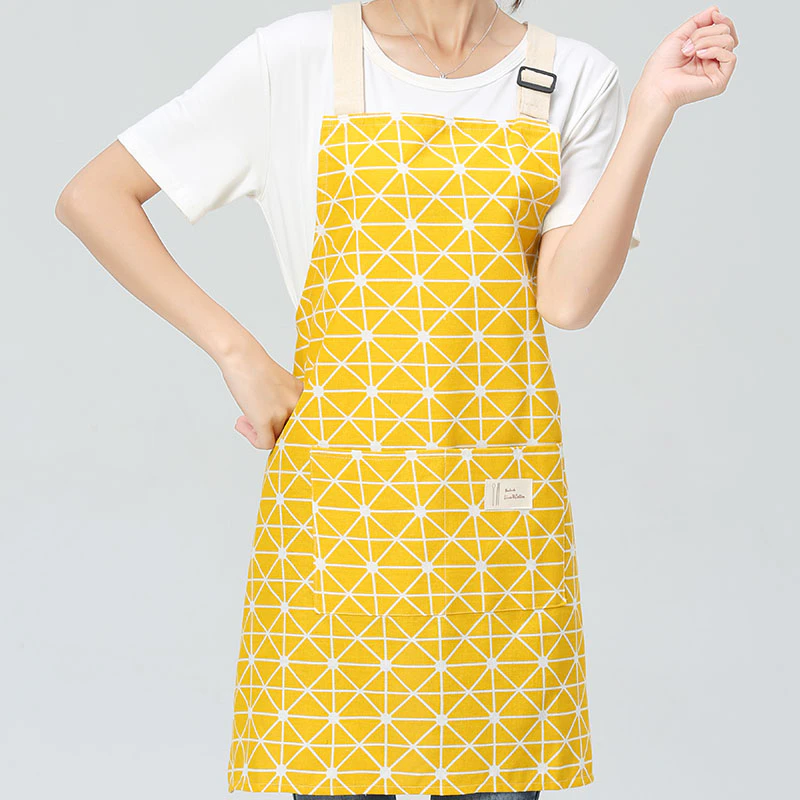 Geometric Pattern Cooking Apron