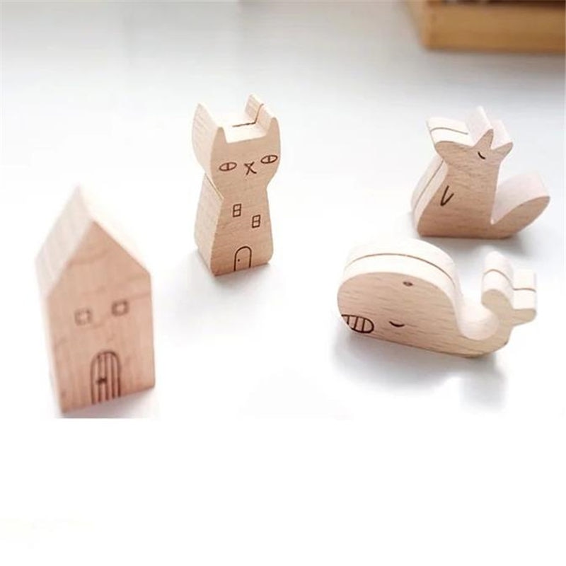 Wooden Cartoon Photo Holder