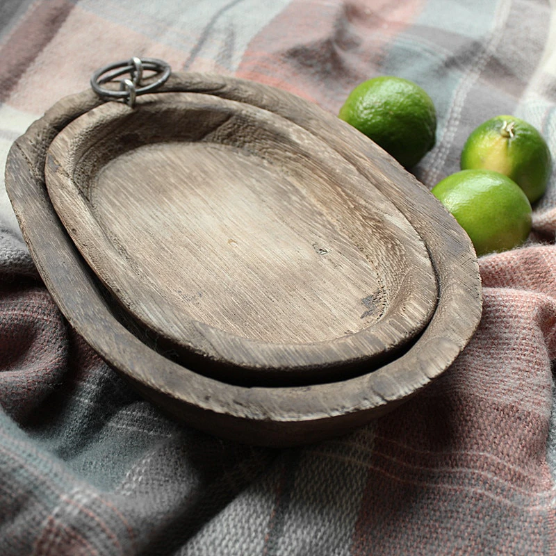 Rustic Wooden Food Tray