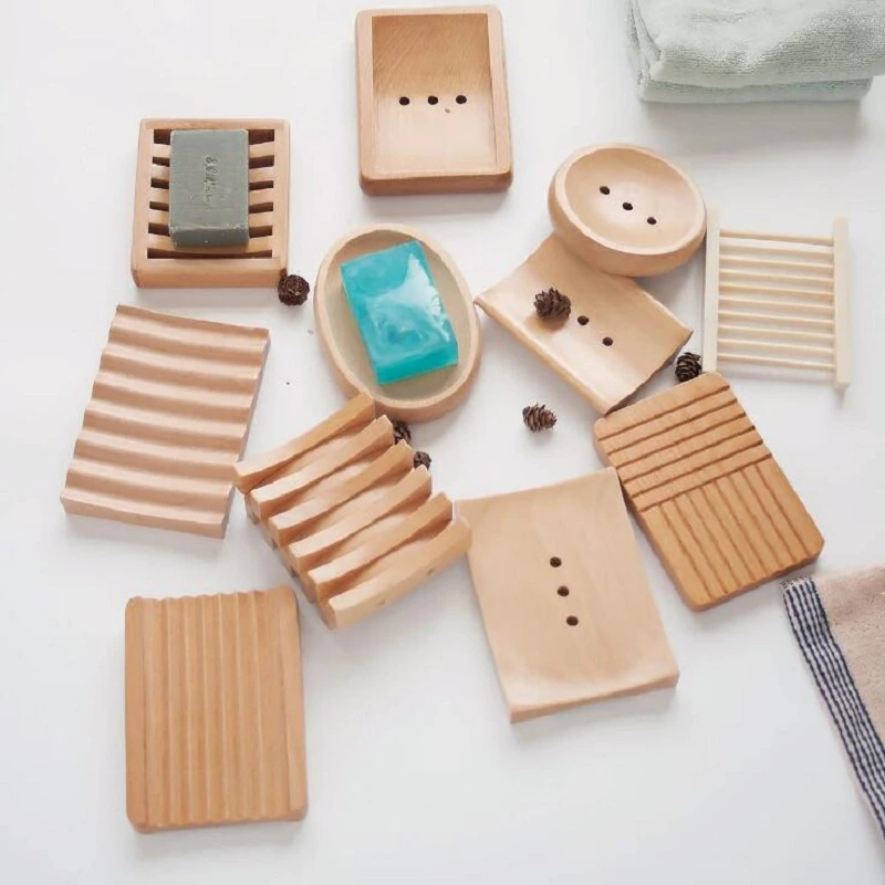 Pattern Wooden Soap Dish