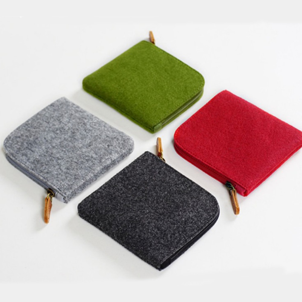 Felt Zip Wallet