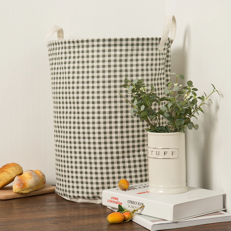 Cotton Linen Washing Basket