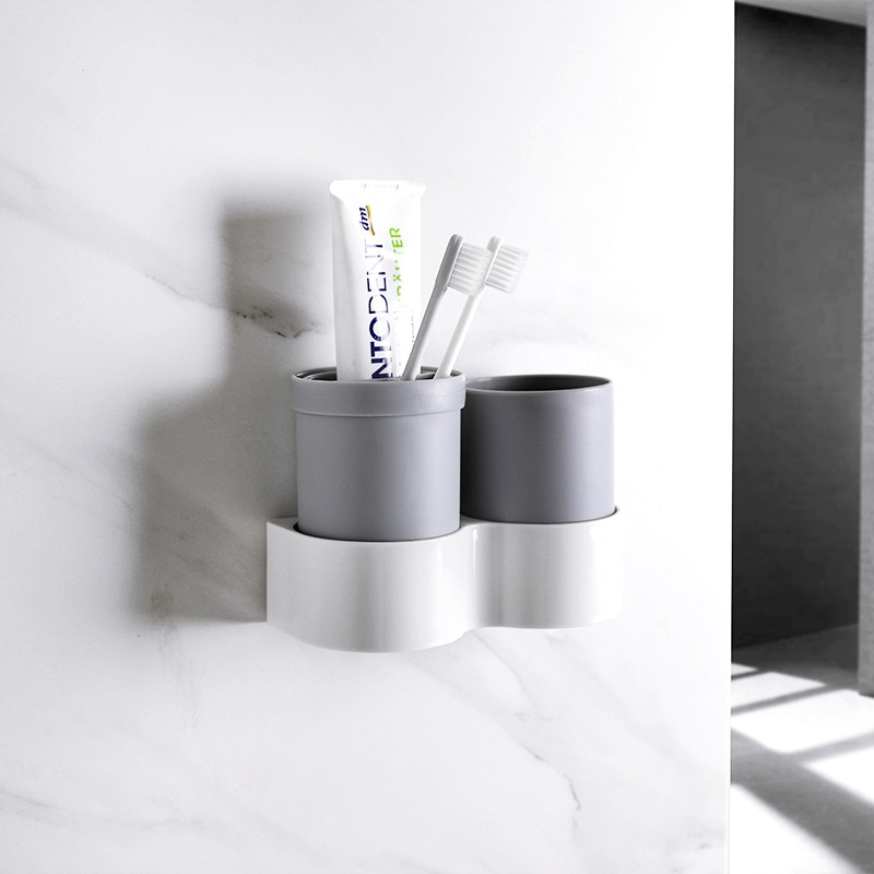 Toothbrush Wall Mount Travel Cup
