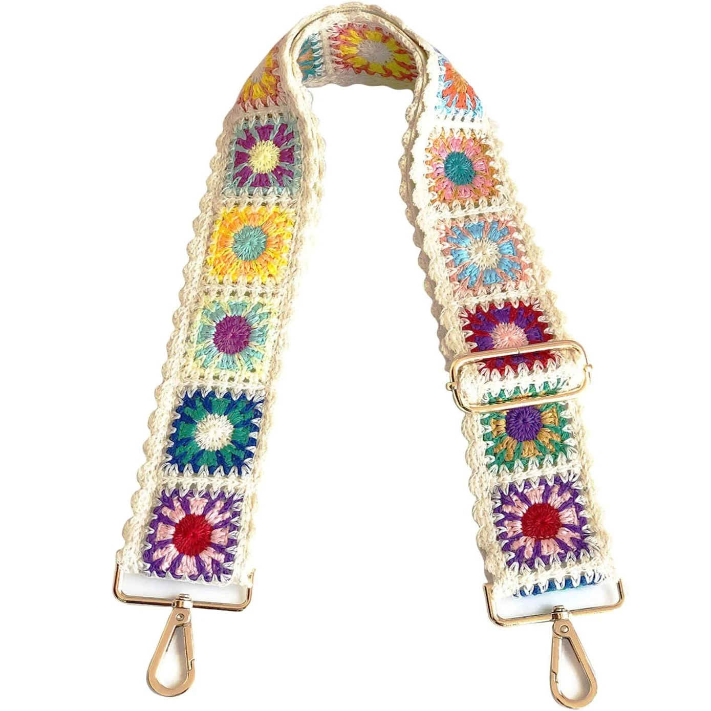 Floral Crochet Handbag Strap