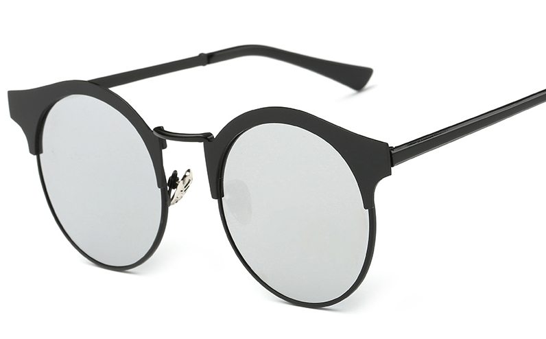 Womens Semi Rimless Vintage Sunglasses