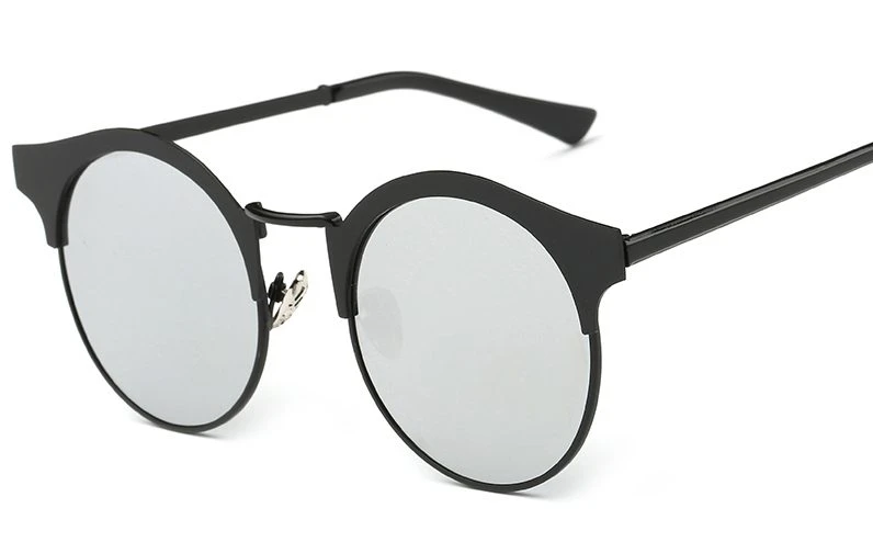 Womens Semi Rimless Vintage Sunglasses
