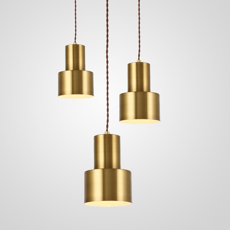 Bronze Modernist Pendant Light