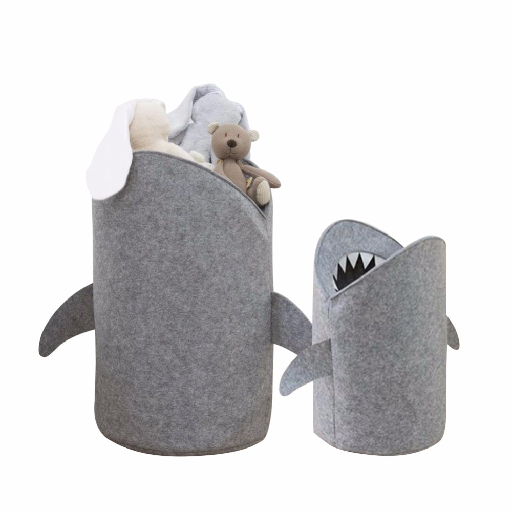 Shark Shaped Kids Toy Storage Basket