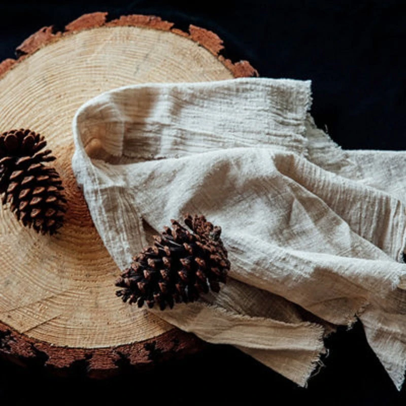 Raw Hem Linen Napkin