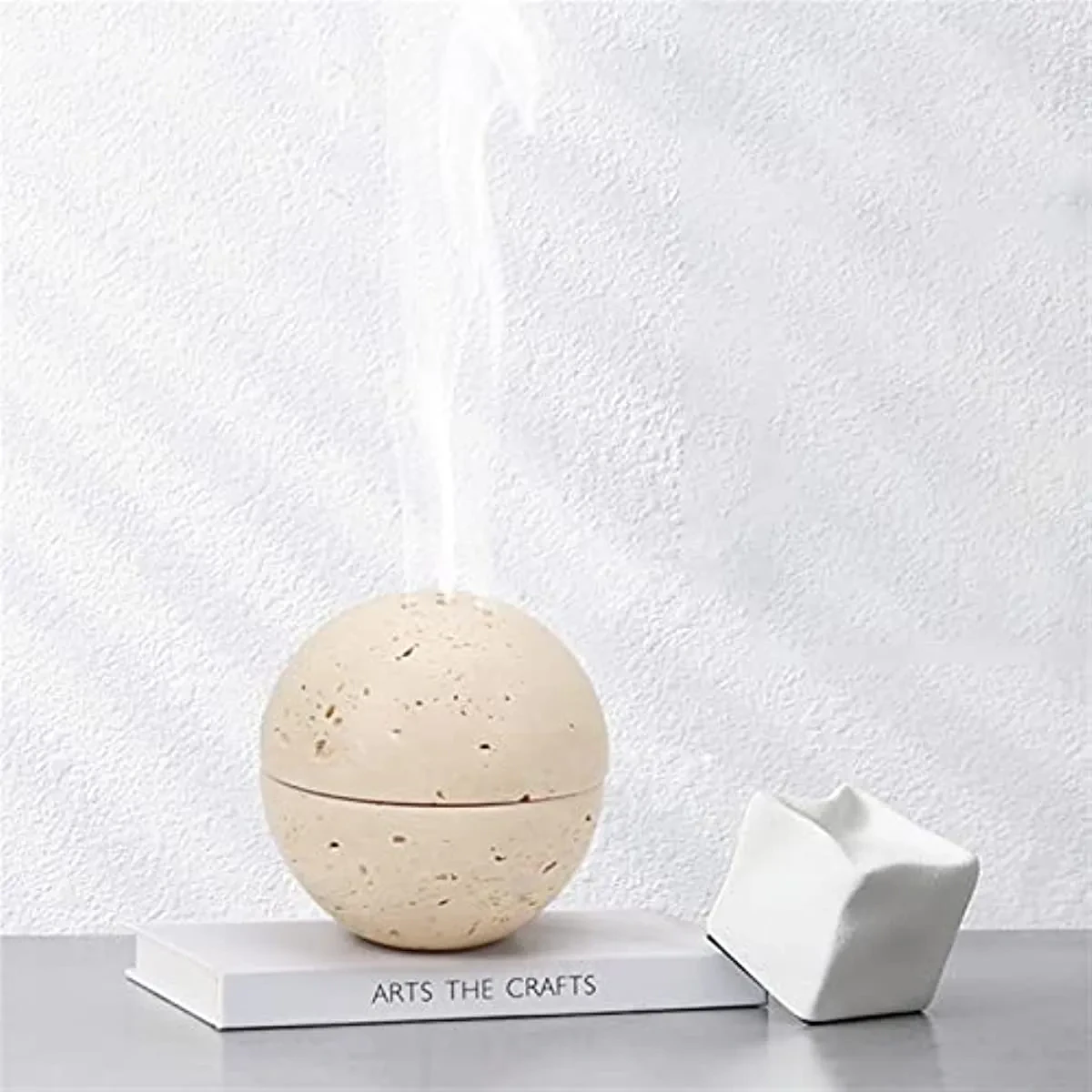 Travertine Incense Pod
