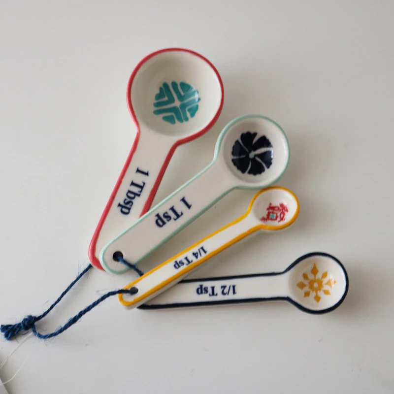 Ceramic Glazed Measuring Spoons