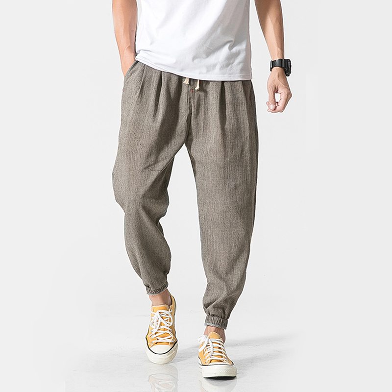 Linen Harem Jogger Pants