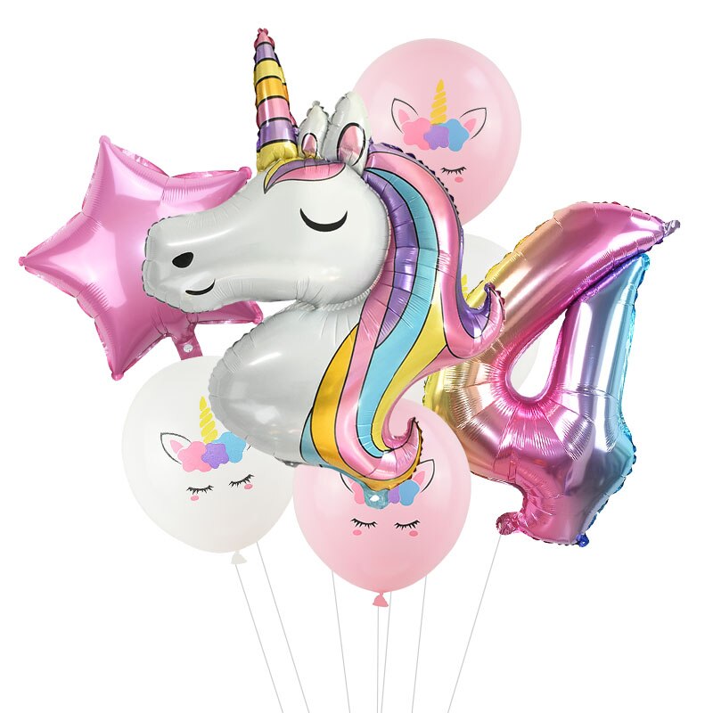 Unicorn Birthday Balloon Pack