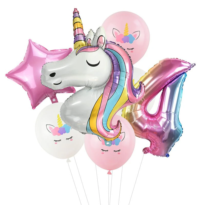 Unicorn Birthday Balloon Pack