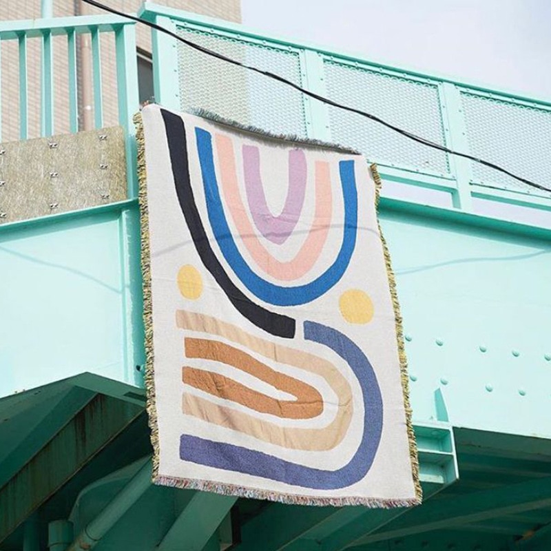 Rainbow Tapestry Blanket