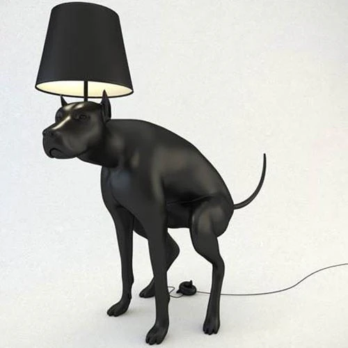" Bin Laden Dog" Floor Lamp