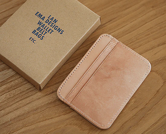 Ultra Thin Card Coin Wallet - Genuine Leather