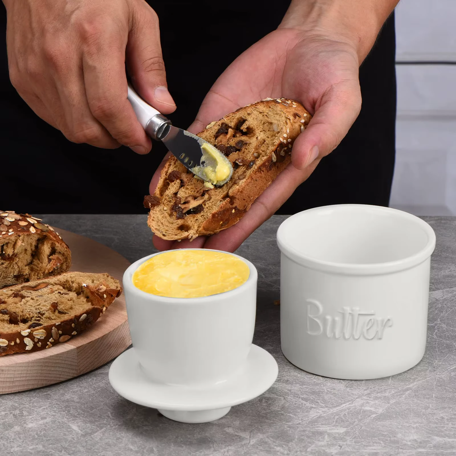 French Butter Crock