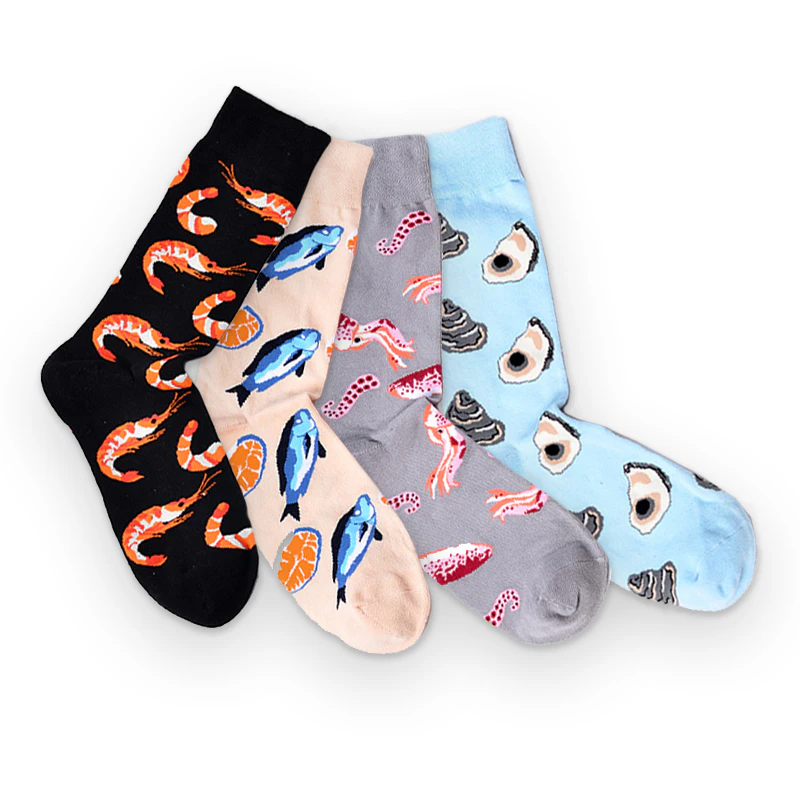 Seafood Novelty Socks