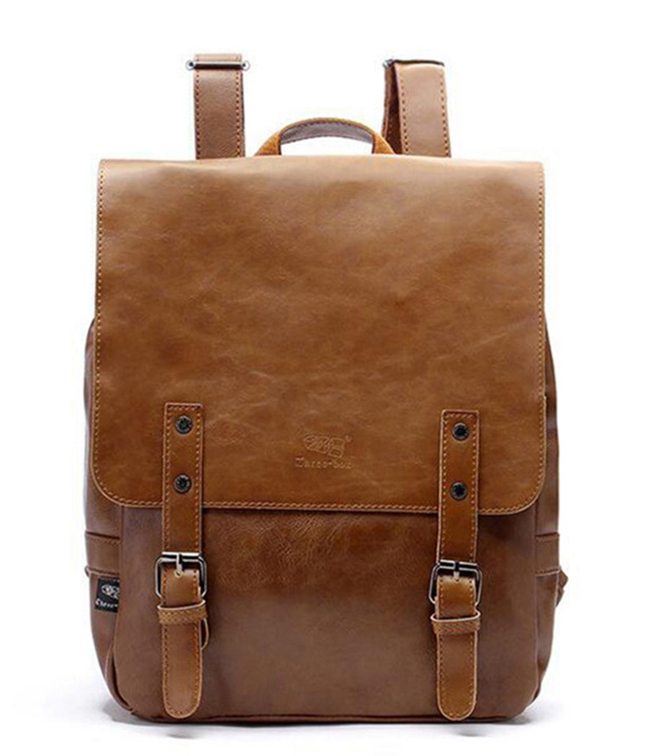 Dome Down Leather Infantry Backpack