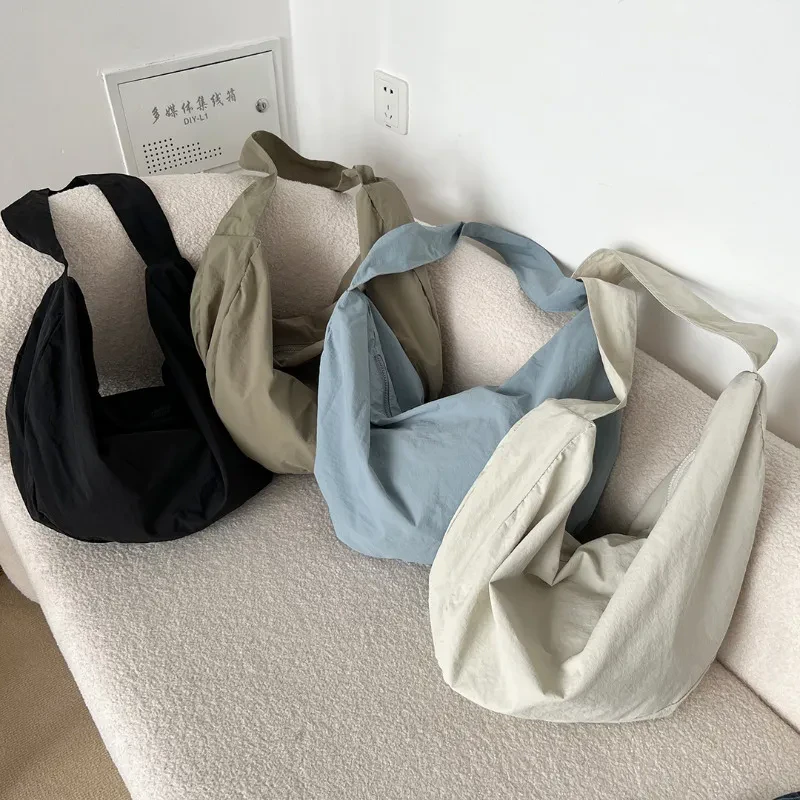 Nylon Slouch Bag
