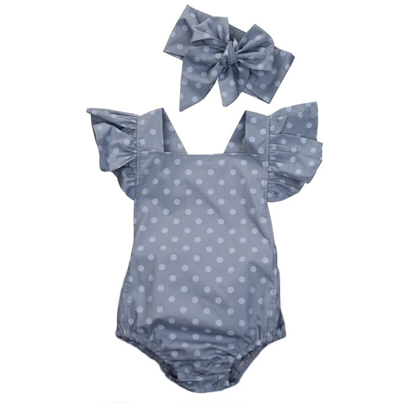 Polka Dot Romper and Band