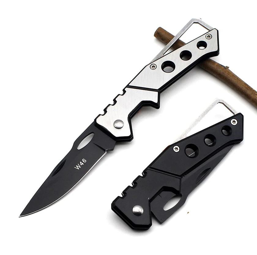 Brushed Steel Folding Survival Knife
