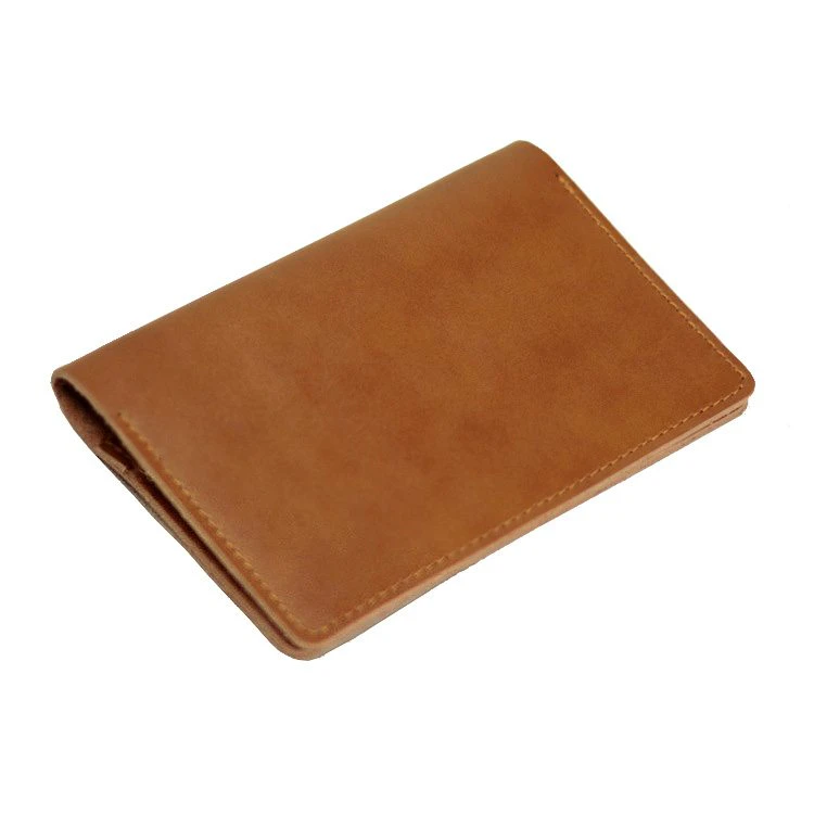 Genuine Leather Slim Wallet Passport Holder