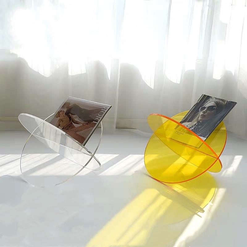 Retro Acrylic Magazine Holder