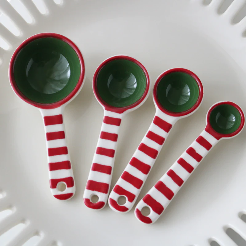 Ceramic Striped Measuring Spoons