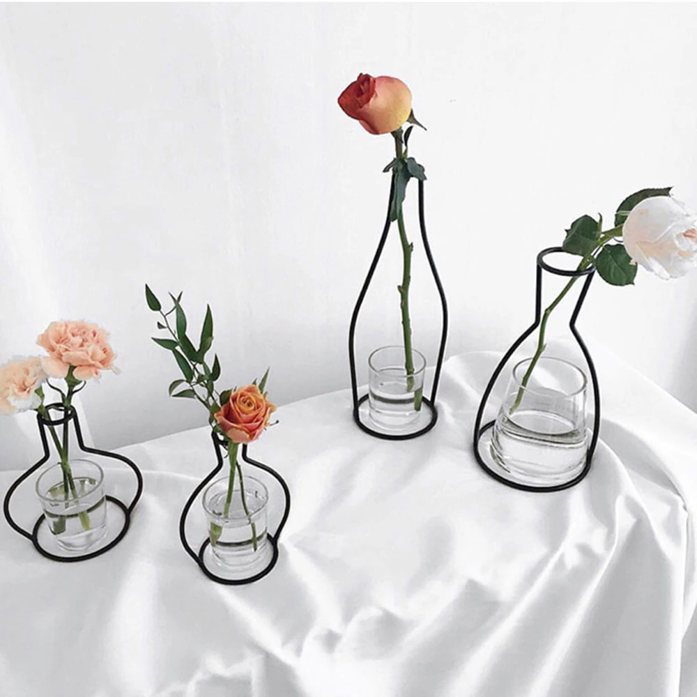 Minimal Exposed Wire Vase