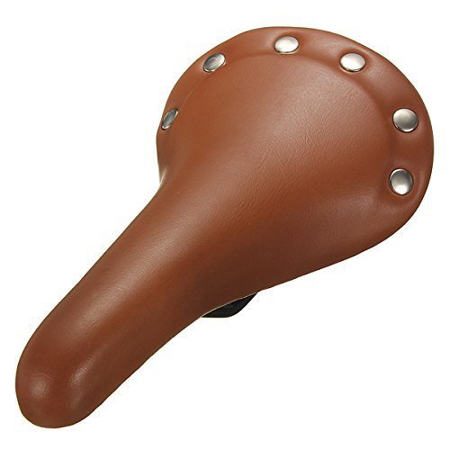 Riveted Leather Cycling Saddle