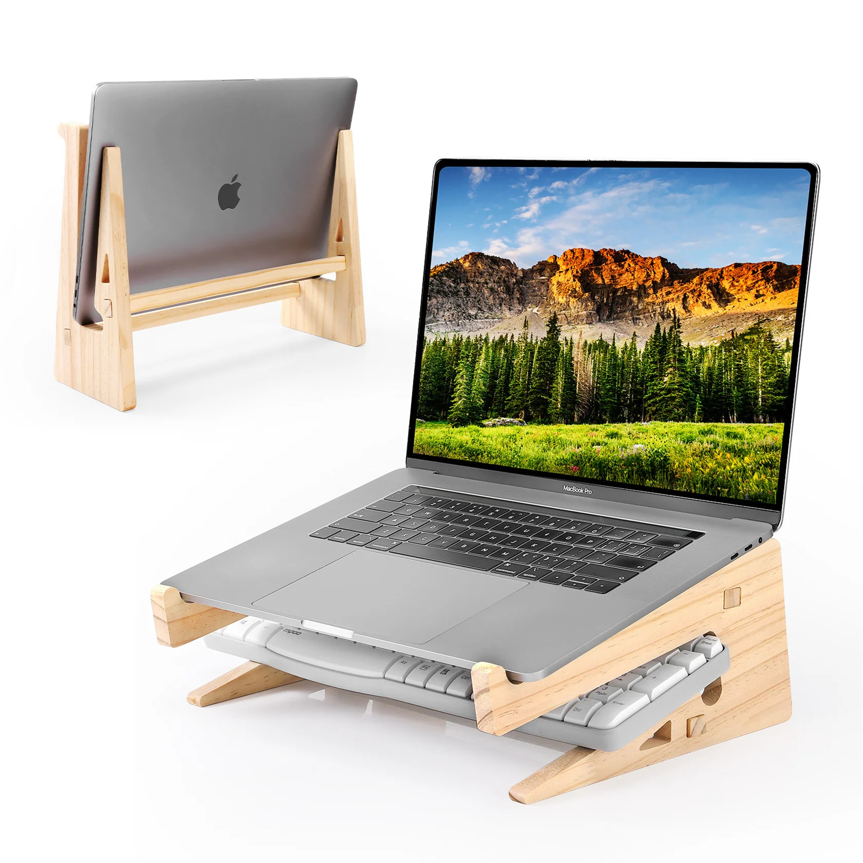 Wooden Laptop Stand