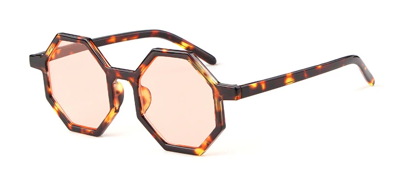 Hexagon Tortoise Shell Glasses