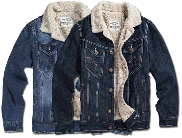 Wool Lined Denim Sherpa Jacket