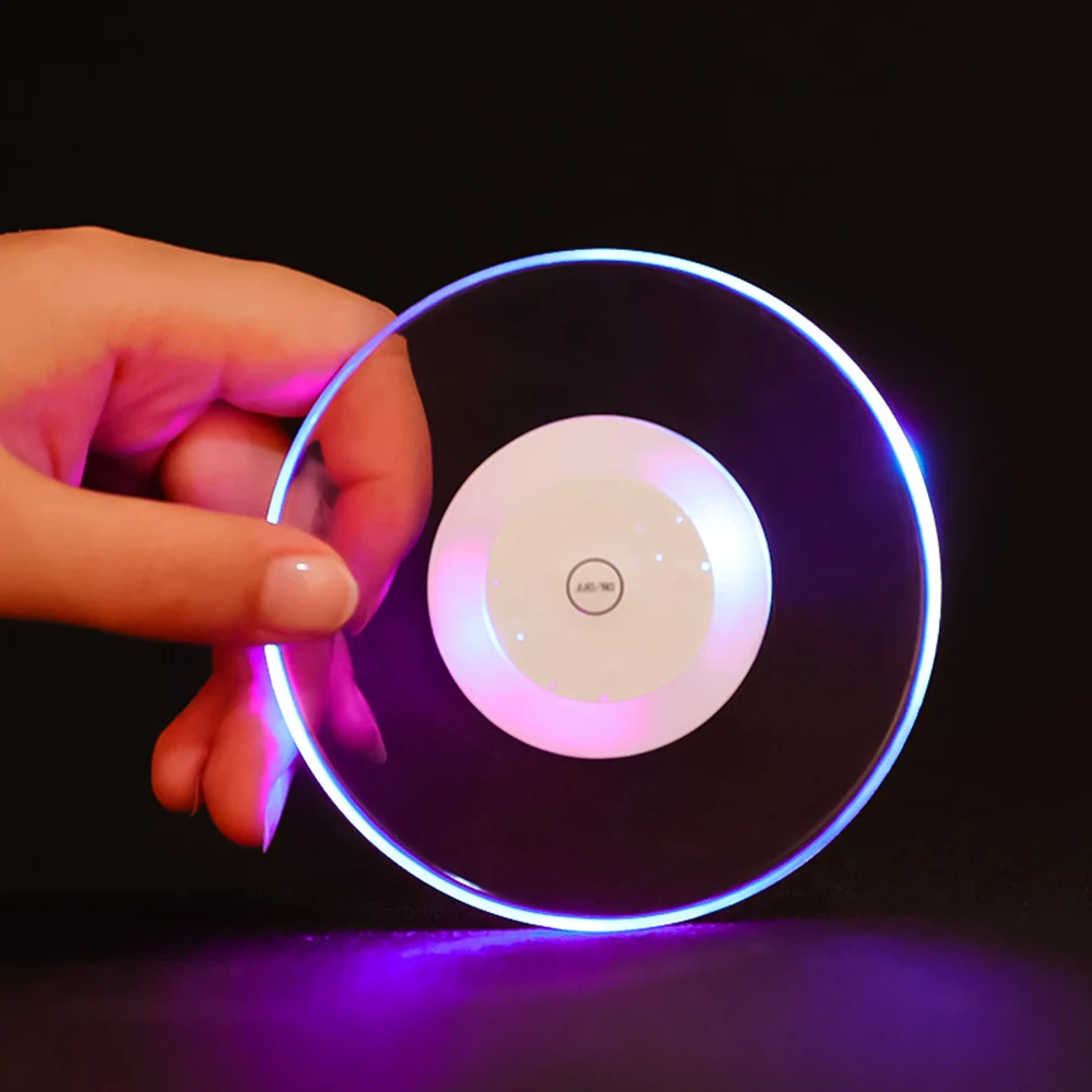 Transparent LED Coaster